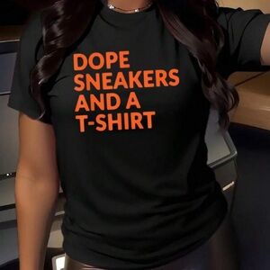 •Sneakerhead• Dope Sneakers and a T-Shirt Graphic Tee | Black Streetwear Shirt